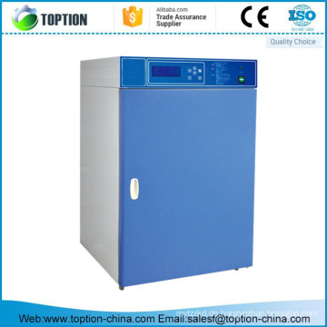 Co2 microorganism incubator with UV light for periodic sterilization